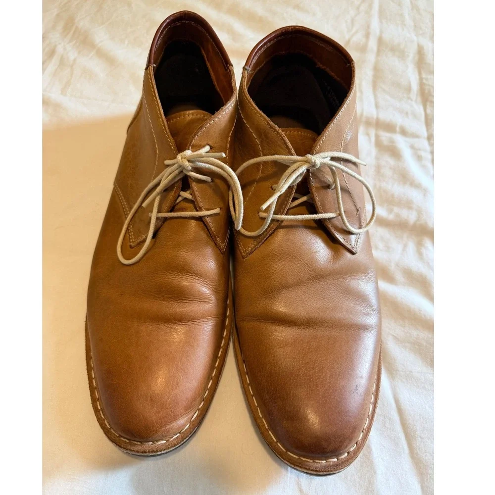 Steve Madden Hestonn 217 Tan Leather Chukka Boots Mens 11.5 Ankle Desert Boots